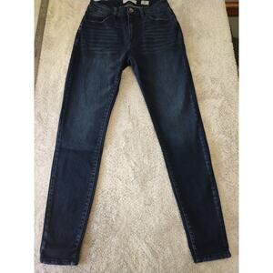 KanCan Signature Kurvy Mid-Rise Rise Ankle Skinny Jeans Size 27 Dark Wash